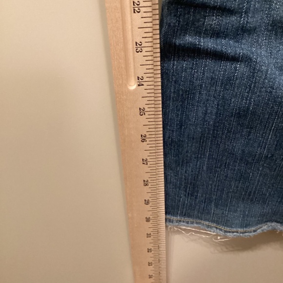 Seven 7 Jeans Women's Bootcut Stretch Blue Jeans Medium Wash Size 12 Distressed - Picture 8 of 16